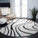 Philadelphia Power Loomed Polypropylene Ivory/Black Rug