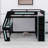 Gamer Loft Bed Frame with Desk, Smart RGB Lighting System, USB Charging, Storage Shelves and Safety Staircase-1883289671