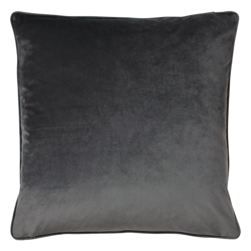 Geometric Square Throw Pillow Cover, Charcoal