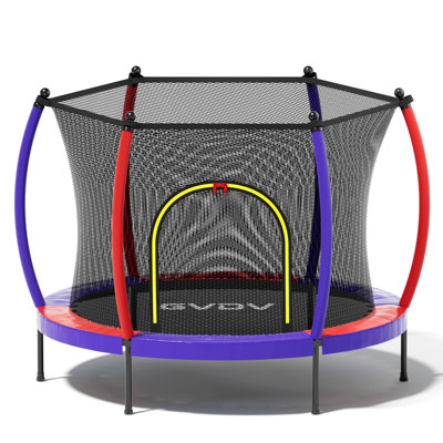 Gvdv 55" Trampoline For Kids,Mini Toddler Trampoline With Enclosure