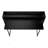 Contemporary Black Laminate Computer Desk With Storage Shelves And Sturdy Metal Base For Home Office And Work-1821759559