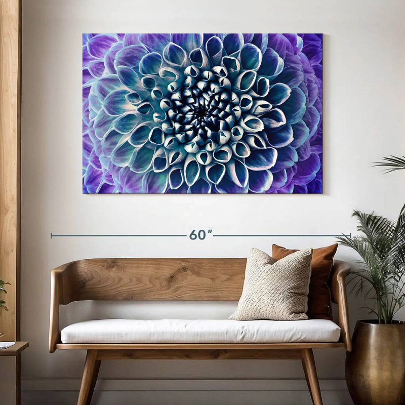 Bleu / mauve / dahlia