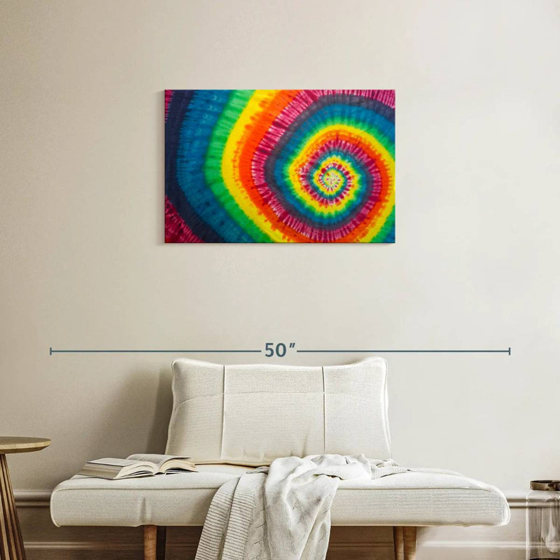 Avery Spiral Tie Dye abstrait, H 20 po x l 30 po