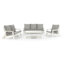 Canapé de jardin d'extérieur à grain de bois 3 places avec coussin HiPS-175205572