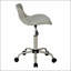 Chaise de bureau pivotante ergonomique à hauteur réglable pour enfants, design contemporain avec aspect cuir et piètement en métal