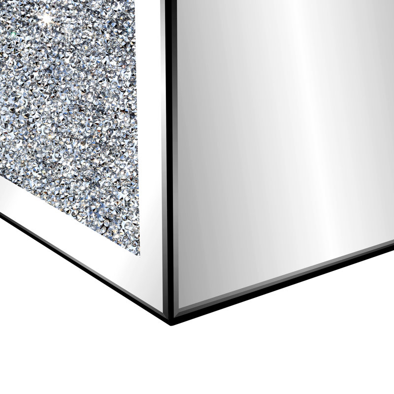 Bac décoratif en verre à miroir