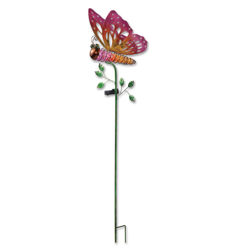 Bfly de jardin solaire, Rose