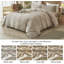 Ensemble de housse de couette 100% coton délavé LifeTown-116490146-116490143