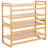 Vallis 12 Pair Solid Wood Shoe Rack
