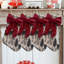 Nappe de Noël avec imprimé de cerfs, chaussette de Noël, jupe d'arbre, jupe de bouteille de vin