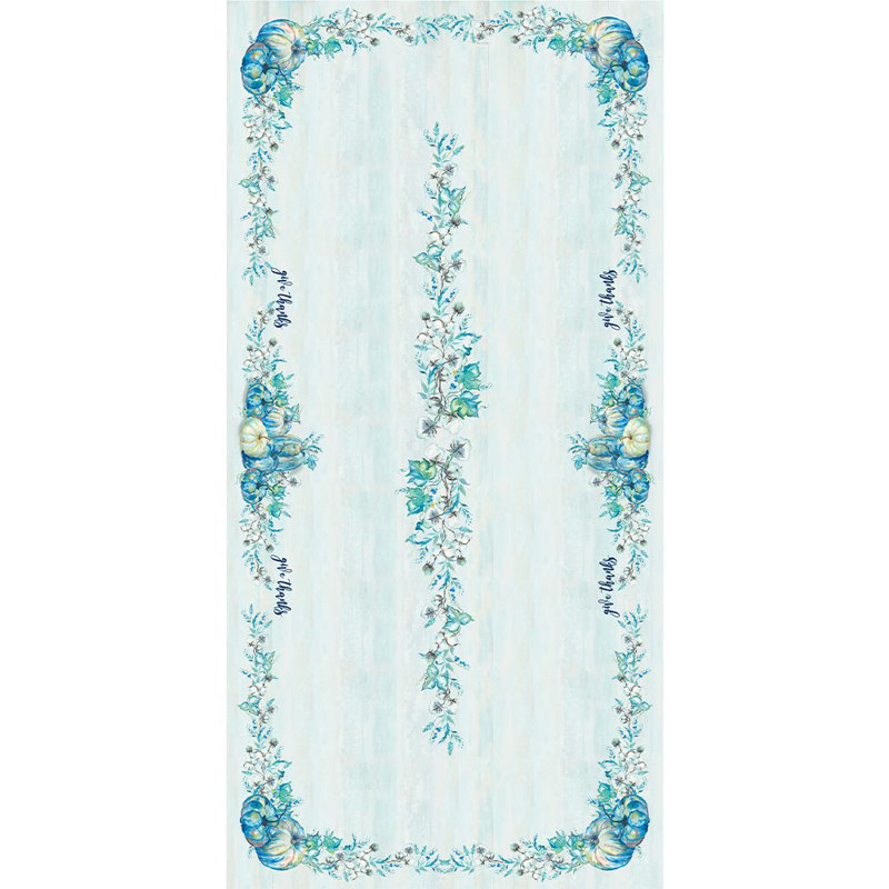 Cool Autumn Boho Plaza Tablecloth, 144" L x 70" W