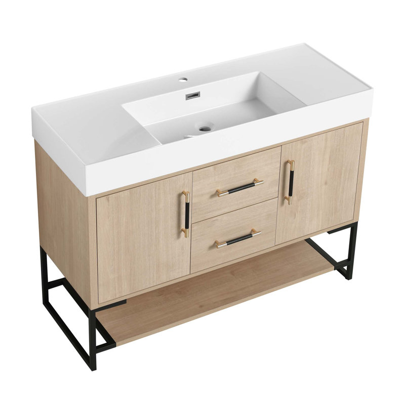 Conception de meuble-lavabo autoportant