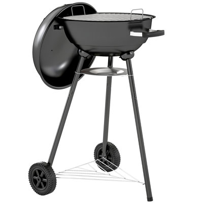 17" Kettle Charcoal BBQ Grill with BBQ Accessories, Barbecue Grill