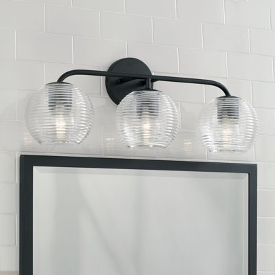 Éclairage pour salle de bain 3 lumières à intensité variable