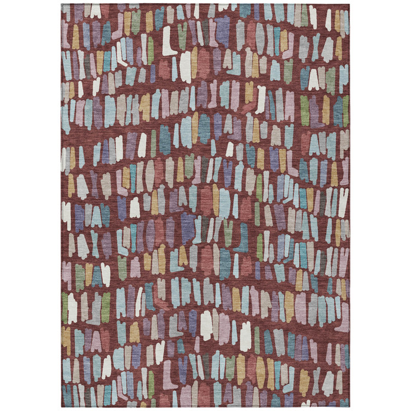 Machine Washable Indoor/Outdoor Chantille ACN2377 Stripes Rug, Rectangle 8' x 10'