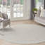 Tapis intérieur / extérieur ivoire / argent Anastasia-111307779