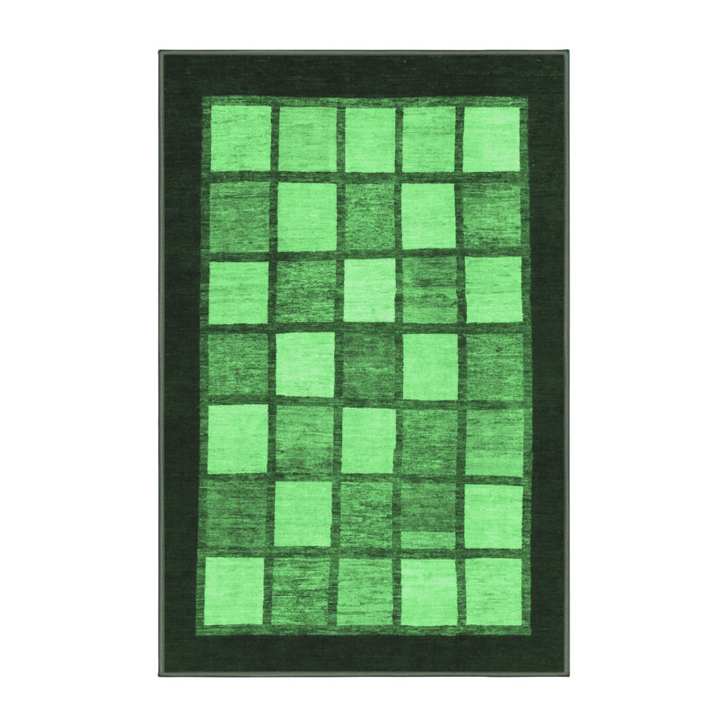 Washable Patchwork Indoor Rug, Rectangle 8' x 12'