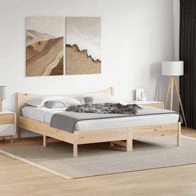 Lena Solid Wood Bed