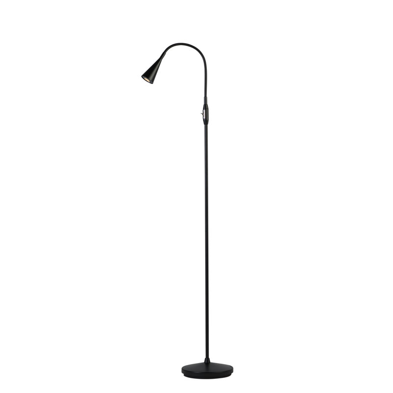 Ledro 124cm Arched Floor Lamp, Black