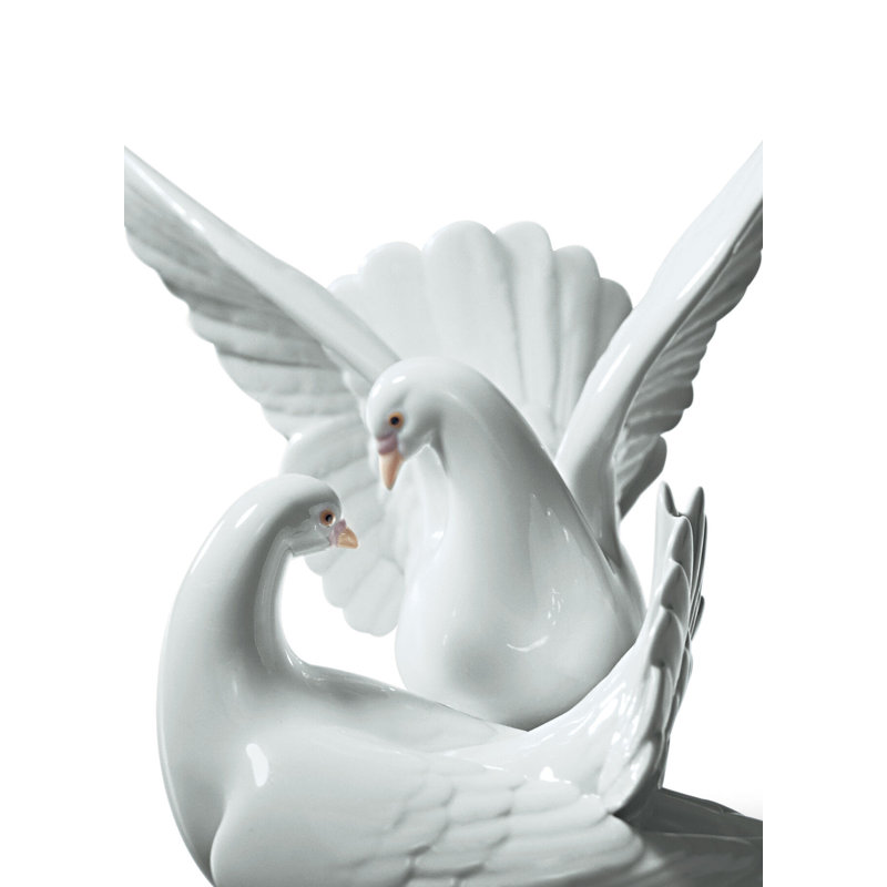 Figurine colombe amoureuse