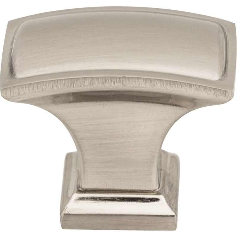 Annadale Square Knob, 1 1/4", Satin Nickel