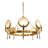 Vendome Marble & Brushed Gold Chandelier