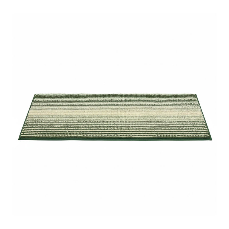 Chenille Non-Slip Bath Mat, Sage/Cream
