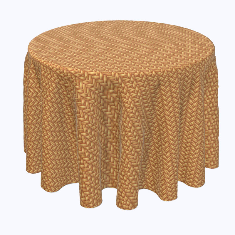 Walkowiak Chevron Round Tablecloth, 70" x 70"