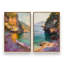 Ensemble de 2 impressions Amalfi Sunset Glow-899637760-899638262