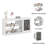 Modern Kids Bookshelf and Toy Storage with Chalkboard