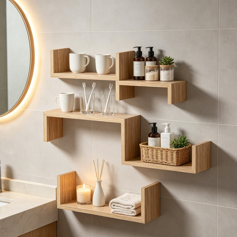 Solid Wood Floating Shelf