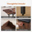 Ensemble de table de coin-repas extensible avec bancs et tabourets de rangement, ensemble de table de salle à manger de coin 6 pièces-380661251-380661250-380661500
