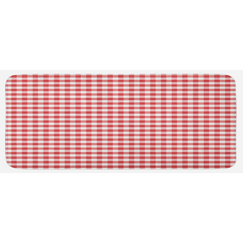Tapis de cuisine blanc corail blanc