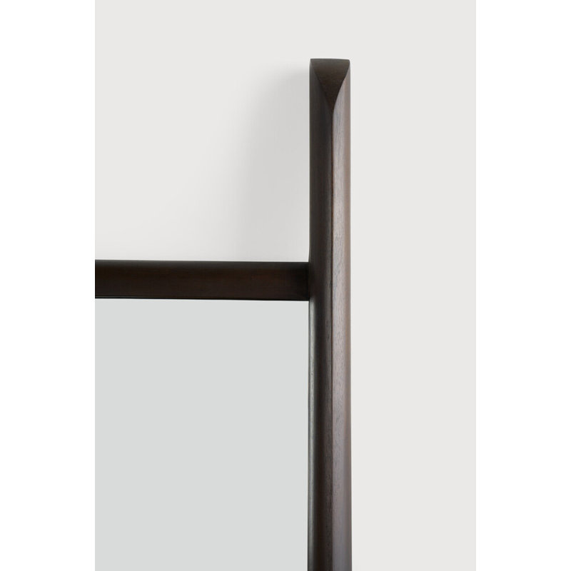 Polished Imperfect Mirror, 75" x 22", Black