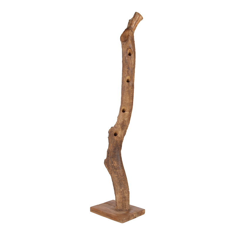 Dibenedetto Solid Wood Floor Wine Bottle Rack in Natural