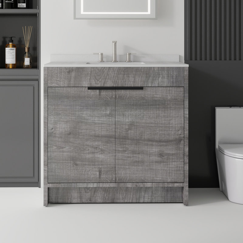 Meuble-lavabo autoportant avec lavabo