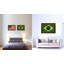 «Brazil Country Flag», reproduction sur toile encadrée-41926022-41926026