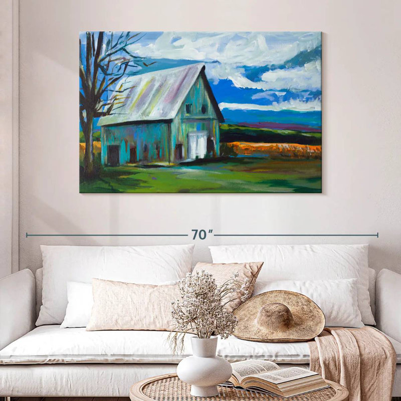 Lilie Old Barn, 32" H x 48" W