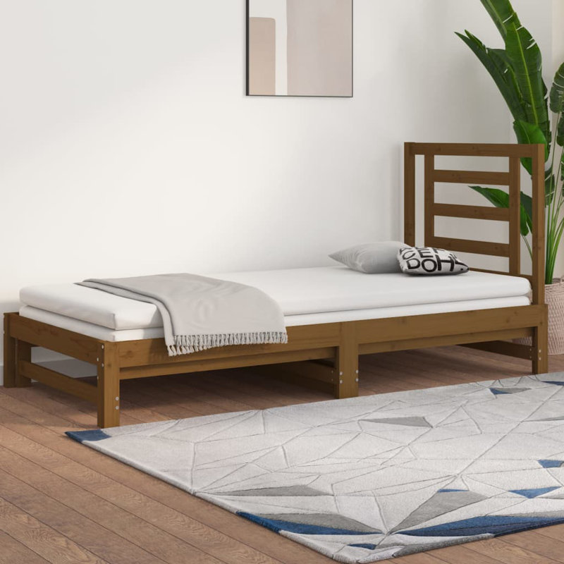 Krishnan Bed Frame, 90 x 200 cm, Brown