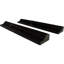 12" x 2" Polished Marble Chair Rail Tile Trim in Black