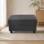 Chaise longue polyvalente avec dossier inclinable et pouf de rangement
