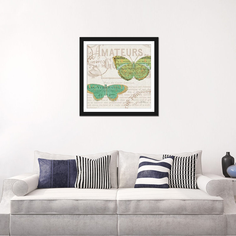 «Bookshelf Botanical IX», impression sur toile, H 16 po x l 16 po x P 1 po, Papier avec cadre noir, Blanc