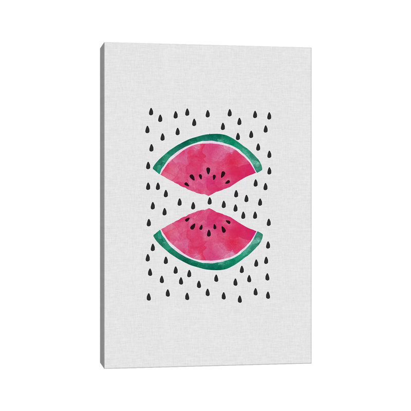 Watermelon Slices by Orara Studio - Wrapped Canvas Gallery-Wrapped Canvas Giclée, 66.04 cm H x 45.72 cm W x 1.91 cm D
