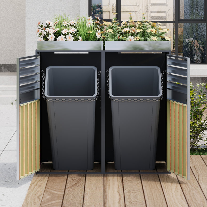 Metal Double Bin Store