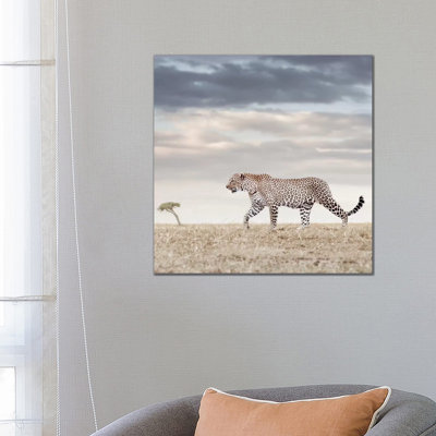 Colour Leopard by Klaus Tiedge - Wrapped Canvas Print