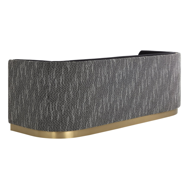 Larron Sofa, Abbington Black Polyester