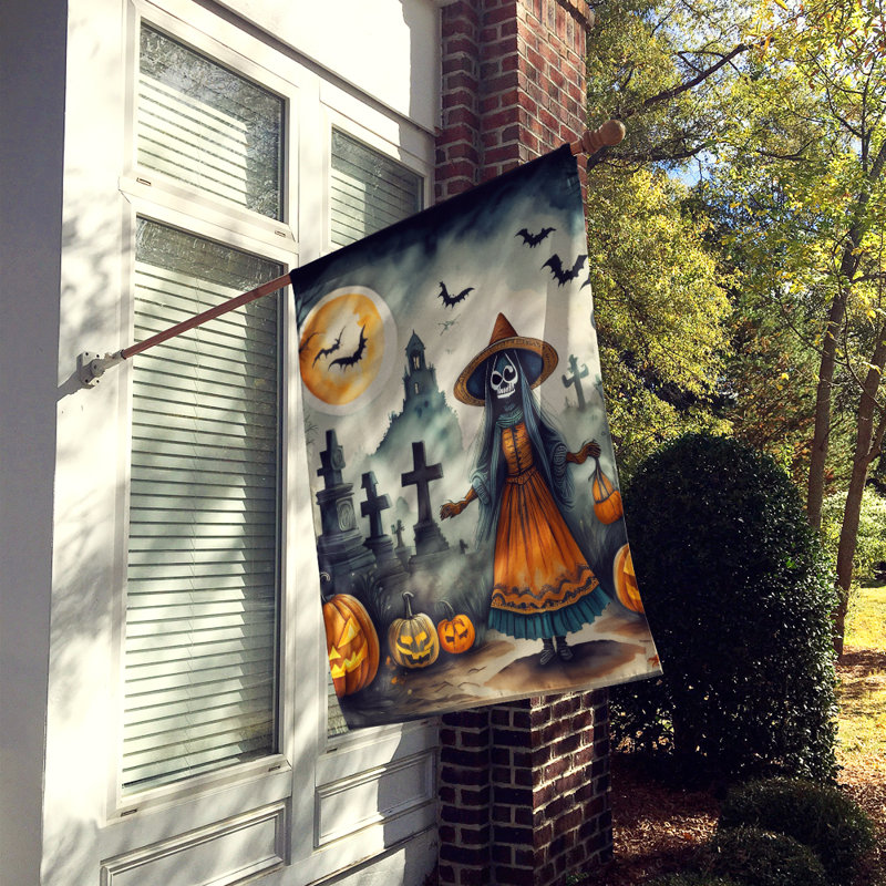 Drapeau de la maison d'Halloween squelette La Llorona