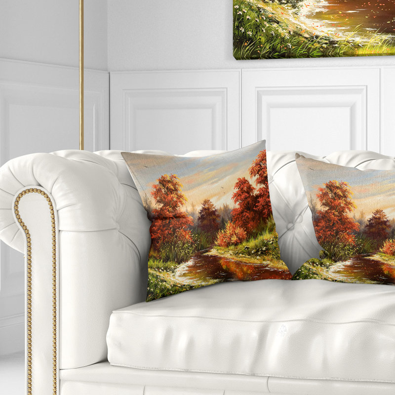Landscape Throw Pillow, 18" x 18", Square