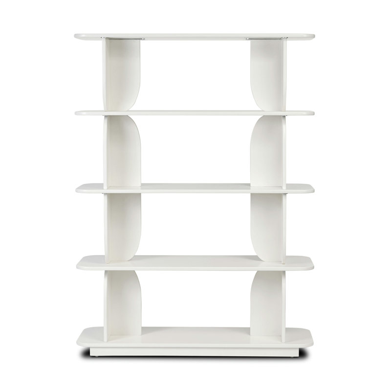 Padua 62" Wood Bookshelf, White