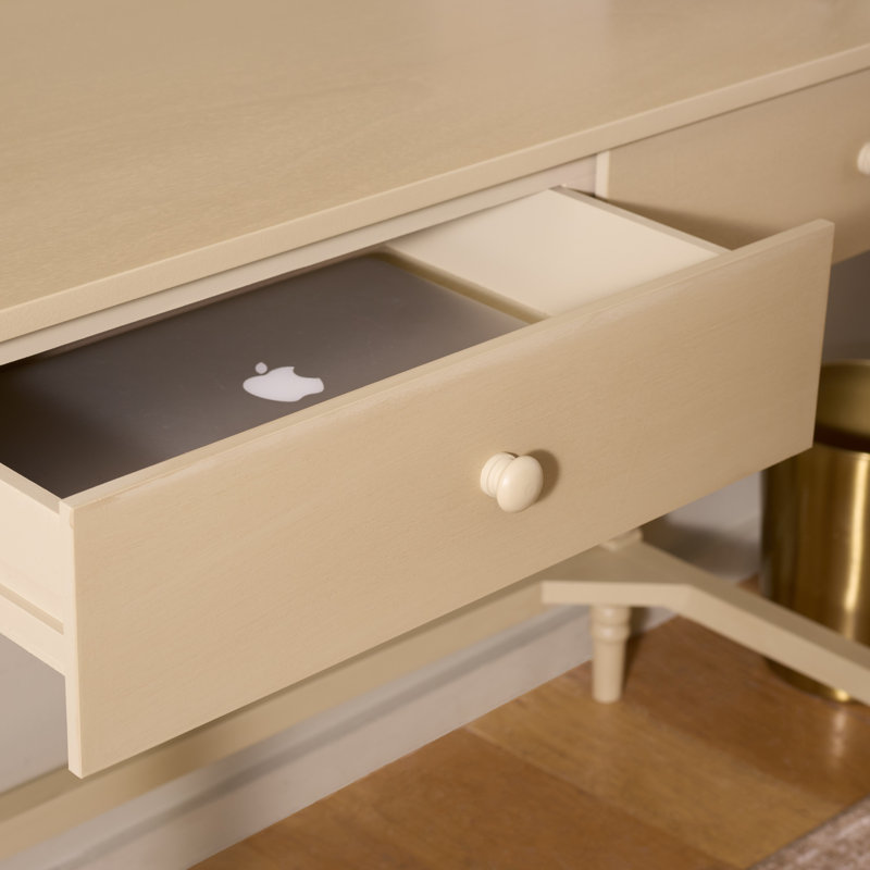 Bureau 2 tiroirs Or bis, Natural